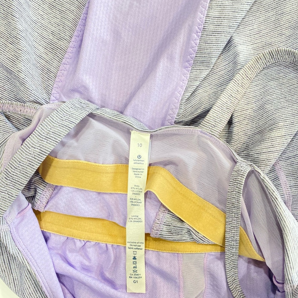 Lululemon Purple Tank Top Size 10 - Picture 4 of 6